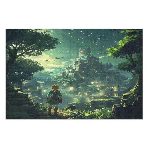 Puzzle Weihnachten -Cartoon, Weihnachtspuzzle, Puzzle Geschenk Dekorationen, Puzzlegröße 1000 PCS—75 * 50cm von GDFWB
