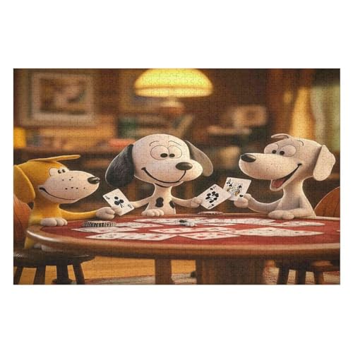 Puzzle Weihnachten -Dalmatian, Weihnachtspuzzle, Puzzle Geschenk Dekorationen, Puzzlegröße 1000 PCS 50 * 70cm von GDFWB