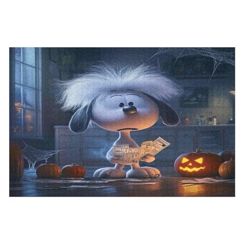 Puzzle Weihnachten -Dalmatian, Weihnachtspuzzle, Puzzle Geschenk Dekorationen, Puzzlegröße 1000 PCS 50 * 70cm von GDFWB