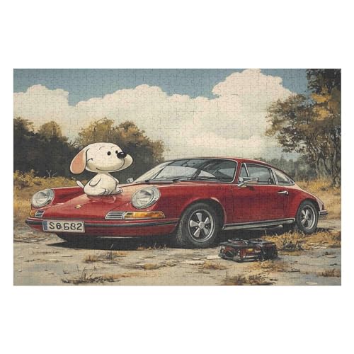 Puzzle Weihnachten -Dalmatian, Weihnachtspuzzle, Puzzle Geschenk Dekorationen, Puzzlegröße 1000 PCS 50 * 70cm von GDFWB
