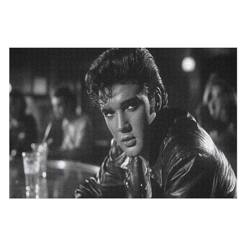 Puzzle Weihnachten -Elvis Presley, Weihnachtspuzzle, Puzzle Geschenk Dekorationen, Puzzlegröße 1000 PCS—75 * 50cm von GDFWB