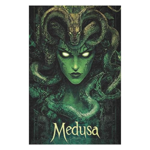 Puzzle für Erwachsene, 1000 Teile, Königin Medusa, Lernspiel, Herausforderung, Spielzeug, Puzzles für Erwachsene und Kinder-38x52cm von GDFWB