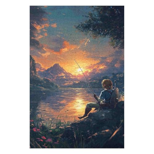 Puzzle für Erwachsene, 1000 Teile, The Legend of Zelda Movie, Puzzle für Kinder, Lernspielzeug, Denkspiel, Geschenk für Teenager, DIY-Heimunterhaltungsspielzeug-38x52cm von GDFWB