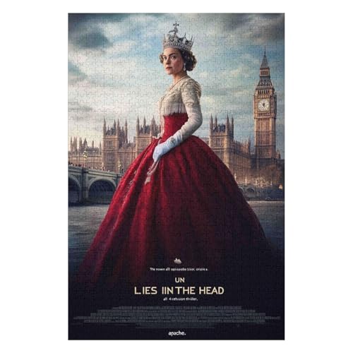Puzzle für Erwachsene, Queen Elizabeth II, 1000 Teile, modernes Design, Karton, hochauflösendes Poster, ab 12 Jahren-50x70cm Puzzle für Erwachsene, Queen Elizabeth II, 1000 Teile, modernes Design, Karton, hochauflösendes Poster, ab 12 Jahren-50x70cm von GDFWB