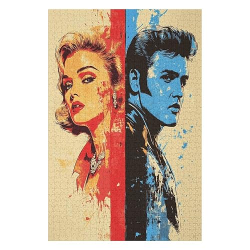 Puzzle für Erwachsene, Sänger-Superstar, 1000 Teile, für Kinder ab 12 Jahren, Kartonpuzzle, tolles Geschenk für-50x70cm Puzzle für Erwachsene, Sänger-Superstar, 1000 Teile, für Kinder ab 12 Jahren, Kartonpuzzle, tolles Geschenk für-50x70cm von GDFWB