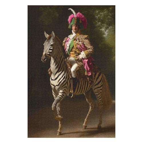Puzzle für Erwachsene, Zebrareiten, 1000 Teile, modernes Design, Karton, hochauflösendes Poster, ab 12 Jahren-50x70cm Puzzle für Erwachsene, Zebrareiten, 1000 Teile, modernes Design, Karton, hochauflösendes Poster, ab 12 Jahren-50x70cm von GDFWB
