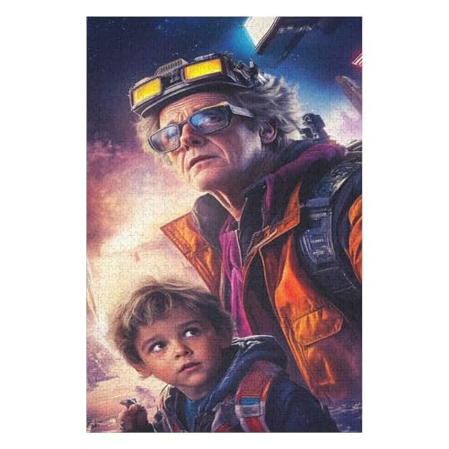 Puzzle für Erwachsene „Zurück in die Zukunft“, 1000 Teile, für Kinder ab 12 Jahren, Kartonpuzzle, tolles Geschenk für-50x70cm Puzzle für Erwachsene „Zurück in die Zukunft“, 1000 Teile, für Kinder ab 12 Jahren, Kartonpuzzle, tolles Geschenk für-50x70cm von GDFWB