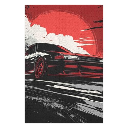 Puzzle für Erwachsene 1000 Teile, Rennspiel, Lernspielzeug, Denkspiel, Geschenk für Teenager, DIY-Heimunterhaltungsspielzeug-38x52cm von GDFWB