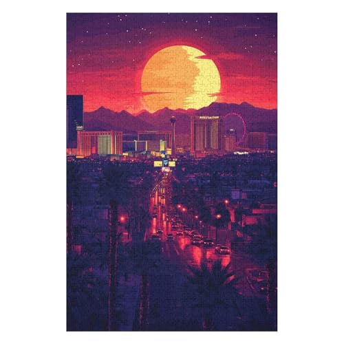 Puzzle für Erwachsene 1000 Teile Las Vegas Lernspielzeug Denkspiel Geschenk für Teenager DIY Home Entertainment Spielzeug-26x38cm Puzzle für Erwachsene 1000 Teile Las Vegas Lernspielzeug Denkspiel Geschenk für Teenager DIY Home Entertainment Spielzeug-26x38cm von GDFWB