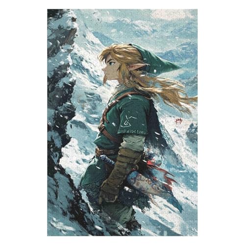 Puzzle für Erwachsene 1000 The Legend of Zelda Puzzles für Erwachsene und Altersklassen Familienpuzzles, Home-Entertainment-Spiele-26x38cm von GDFWB