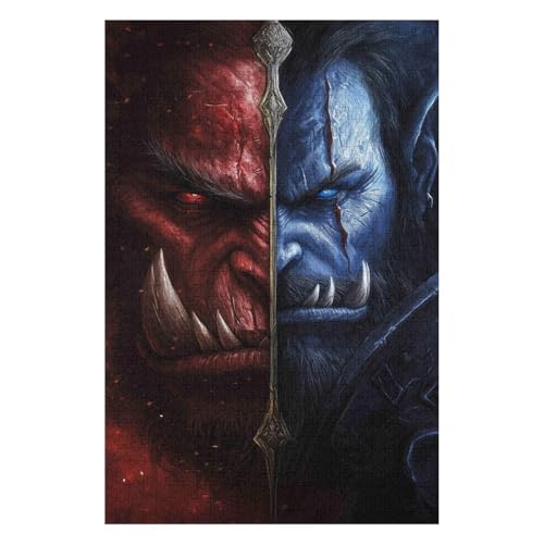 Puzzle für Erwachsene 1000 World of Warcraft-Puzzles für Erwachsene und Altersklassen Familienpuzzles, Home-Entertainment-Spiele-26x38cm Puzzle für Erwachsene 1000 World of Warcraft-Puzzles für Erwachsene und Altersklassen Familienpuzzles, Home-Entertainment-Spiele-26x38cm von GDFWB