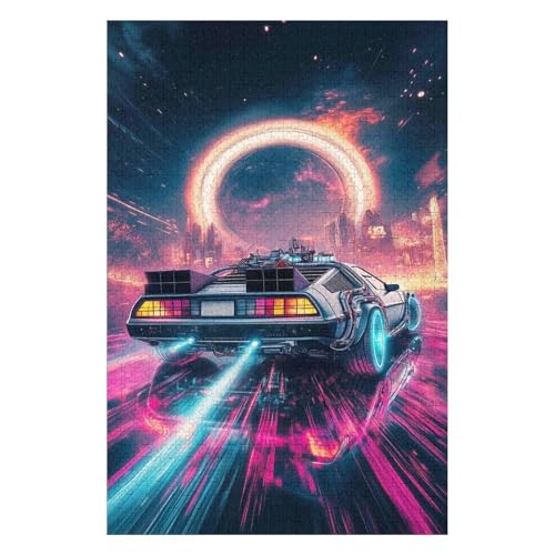 Puzzle für Erwachsene 1500 Zurück in die Zukunft Puzzles für Erwachsene und Altersklassen Familienpuzzles, Home-Entertainment-Spiele-57x87cm von GDFWB
