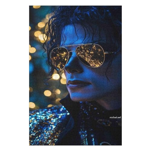 Puzzle für Erwachsene MJ Rocksänger 1500 Teile für und Kinder ab 12 Jahren Kartonpuzzle Tolles Geschenk für-57x87cm Puzzle für Erwachsene MJ Rocksänger 1500 Teile für und Kinder ab 12 Jahren Kartonpuzzle Tolles Geschenk für-57x87cm von GDFWB