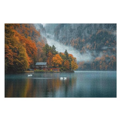 PuzzleAutumn Scenery by The Lake Holzpuzzle, Lernagame, Schwierige Herausforderung, Puzzle Für Kinder Und Erwachsene, 1000 PCS-50 * 75cm PuzzleAutumn Scenery by The Lake Holzpuzzle, Lernagame, Schwierige Herausforderung, Puzzle Für Kinder Und Erwachsene, 1000 PCS-50 * 75cm von GDFWB
