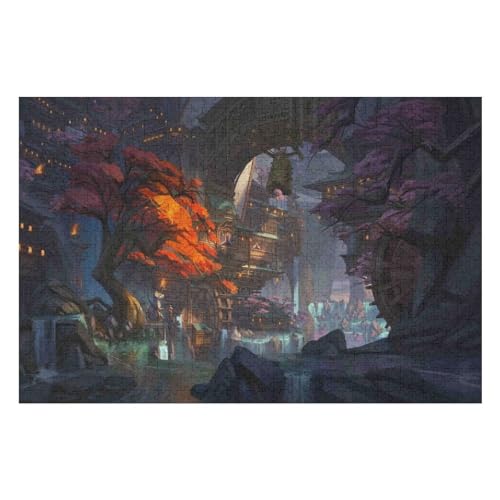 PuzzleCastle Scenery Holzpuzzle, Schwierige Herausforderung, Puzzle Für Kinder Und Erwachsene7 70x100cm Vhj114 von GDFWB