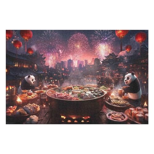 PuzzleHot Pot Panda Holzpuzzle, Lernagame, Schwierige Herausforderung, Puzzle Für Kinder Und Erwachsene, 2000 PCS-70 * 100cm PuzzleHot Pot Panda Holzpuzzle, Lernagame, Schwierige Herausforderung, Puzzle Für Kinder Und Erwachsene, 2000 PCS-70 * 100cm von GDFWB