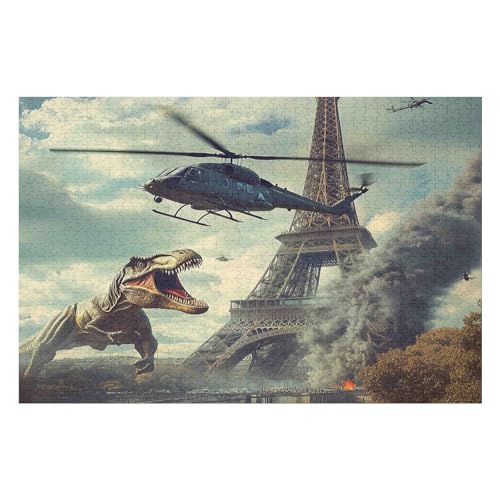 PuzzleJurassic World Holzpuzzle, Schwierige Herausforderung, Puzzle Für Kinder Und Erwachsene7 26x38cmMbT446 von GDFWB