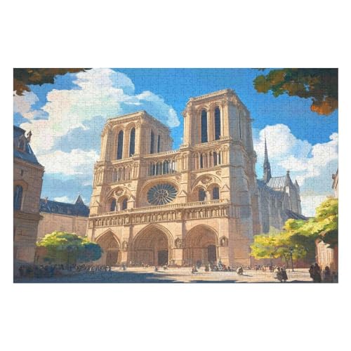 PuzzleNotre Dame De Paris Holzpuzzle, Lernagame, Schwierige Herausforderung, Puzzle Für Kinder Und Erwachsene, 1000 PCS PuzzleNotre Dame De Paris Holzpuzzle, Lernagame, Schwierige Herausforderung, Puzzle Für Kinder Und Erwachsene, 1000 PCS von GDFWB