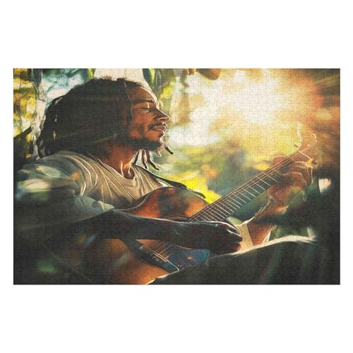 PuzzleReggae Bob Marley Holzpuzzle, Lernagame, Schwierige Herausforderung, Puzzle Für Kinder Und Erwachsene, 2000 PCS PuzzleReggae Bob Marley Holzpuzzle, Lernagame, Schwierige Herausforderung, Puzzle Für Kinder Und Erwachsene, 2000 PCS von GDFWB