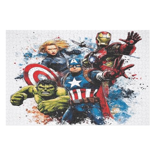 PuzzleRevenge Team Holzpuzzle, Lernagame, Schwierige Herausforderung, Puzzle Für Kinder Und Erwachsene, 1000 PCS 50 * 70cm von GDFWB