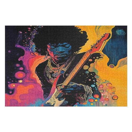 PuzzleRock Singer Holzpuzzle, Lernagame, Schwierige Herausforderung, Puzzle Für Kinder Und Erwachsene, 2000 PCS von GDFWB