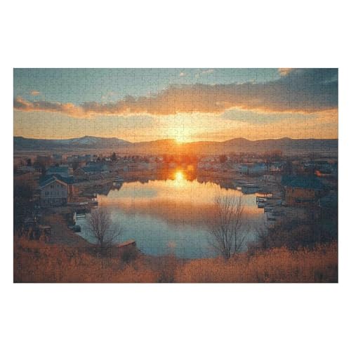 PuzzleSmall American Town Holzpuzzle, Lernagame, Schwierige Herausforderung, Puzzle Für Kinder Und Erwachsene, 2000 PCS-70 * 100cm PuzzleSmall American Town Holzpuzzle, Lernagame, Schwierige Herausforderung, Puzzle Für Kinder Und Erwachsene, 2000 PCS-70 * 100cm von GDFWB