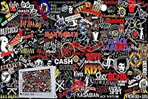 Puzzles, Holzpuzzle 1000 Teile, Top Rock Band Logo, Holzpuzzle, Kunst, Lernspielzeug, Geschenke, Gehirn-Challenge-Puzzle, 75 x 50 cm Puzzles, Holzpuzzle 1000 Teile, Top Rock Band Logo, Holzpuzzle, Kunst, Lernspielzeug, Geschenke, Gehirn-Challenge-Puzzle, 75 x 50 cm von GDFWB