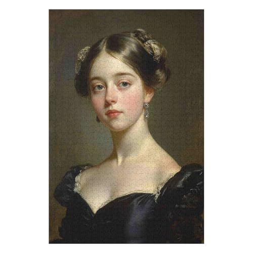 Puzzles 1000 Teile für Erwachsene, Königin Victoria, Lernspiel, Herausforderungsspielzeug, 1000 Teile Puzzles für Erwachsene und Kinder-50x70cm von GDFWB