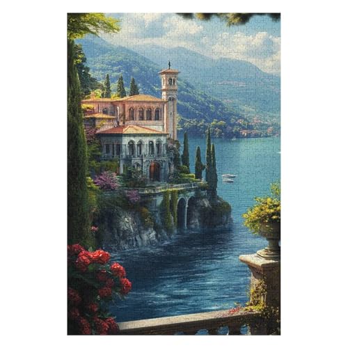 Puzzles 1000 Teile für Erwachsene, Liebhaberdorf, Comer See, Lernspiel, Herausforderungsspielzeug, 1000 Teile Puzzles für Erwachsene und Kinder-50x70cm Puzzles 1000 Teile für Erwachsene, Liebhaberdorf, Comer See, Lernspiel, Herausforderungsspielzeug, 1000 Teile Puzzles für Erwachsene und Kinder-50x70cm von GDFWB