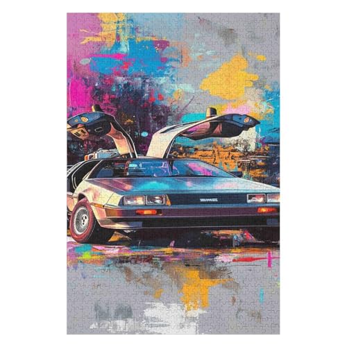 Puzzles 1000 Teile für Erwachsene, Zurück in die Zukunft, Lernspiel, Herausforderungsspielzeug, 1000 Teile Puzzles für Erwachsene und Kinder-50x70cm Puzzles 1000 Teile für Erwachsene, Zurück in die Zukunft, Lernspiel, Herausforderungsspielzeug, 1000 Teile Puzzles für Erwachsene und Kinder-50x70cm von GDFWB