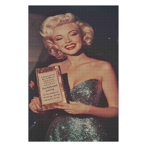 Puzzles für Erwachsene, 1000 Marilyn Monroe-Puzzles für Jugendliche und Erwachsene, Lernspiel, Herausforderungsspielzeug-26x38cm von GDFWB