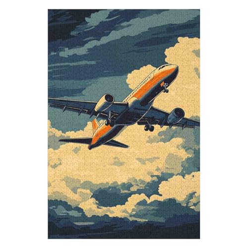 Puzzles für Erwachsene, Flugzeug, 1000 Teile, Papierpuzzle für Erwachsene und Kinder ab dem Jahr, Lernspielzeug-26x38cm Puzzles für Erwachsene, Flugzeug, 1000 Teile, Papierpuzzle für Erwachsene und Kinder ab dem Jahr, Lernspielzeug-26x38cm von GDFWB