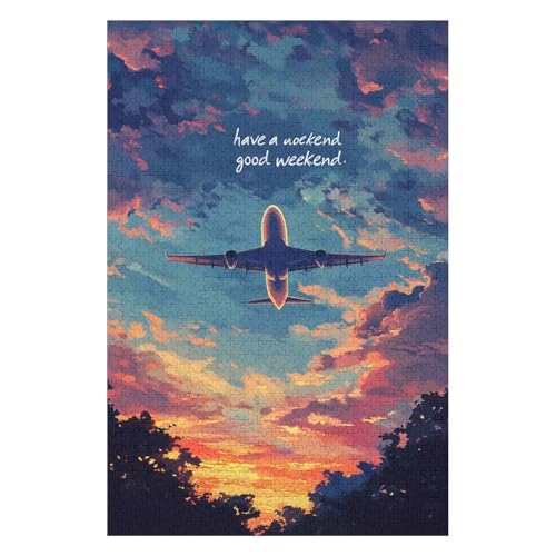 Puzzles für Erwachsene, Flugzeug, 1000 Teile, Papierpuzzle für Erwachsene und Kinder ab dem Jahr, Lernspielzeug-50x70cm Puzzles für Erwachsene, Flugzeug, 1000 Teile, Papierpuzzle für Erwachsene und Kinder ab dem Jahr, Lernspielzeug-50x70cm von GDFWB