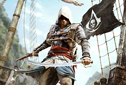 Puzzles für Erwachsene 1000 Teile Assassin's Creed Puzzles für Kinder Lernspielzeug Intellektuelles Spiel Geschenk Teenager DIY Home Entertainment Spielzeug38x52cm von GDFWB