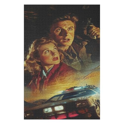 Puzzles für Erwachsene 1000 Teile Zurück in die Zukunft Kreative Puzzles Praktisches Spiel Familiendekoration-50x70cm von GDFWB