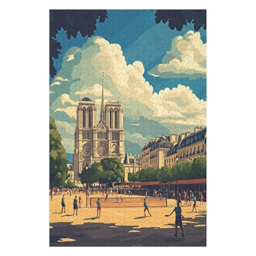 Puzzles für Erwachsene Notre Dame De Paris 1500 Teile Papierpuzzle für Erwachsene und Kinder ab Jahr Lernspielzeug-57x87cm Puzzles für Erwachsene Notre Dame De Paris 1500 Teile Papierpuzzle für Erwachsene und Kinder ab Jahr Lernspielzeug-57x87cm von GDFWB