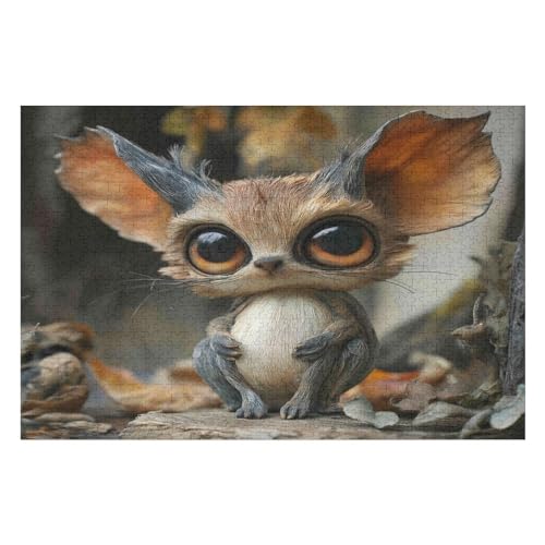 Rätsel Für Erwachsene, Cute Creatures Anspruchsvolles Puzzle, Heimdekor-Geschenk, 1000 Teile 1000 PCS 50 * 70cm von GDFWB
