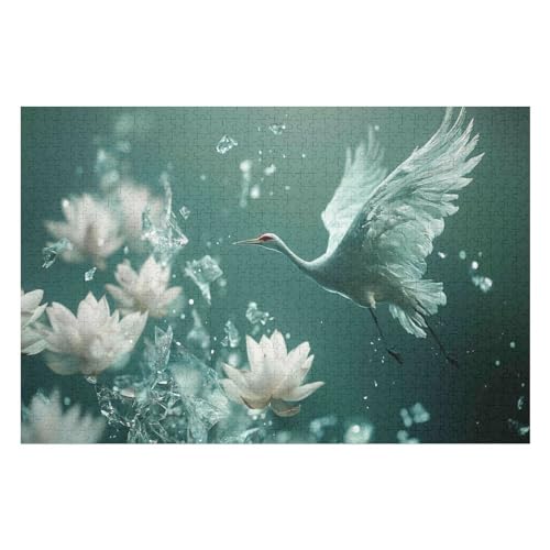 Rätsel Für Erwachsene, Egret Anspruchsvolles Puzzle, Heimdekor-Geschenk, 2000 Teile 2000 PCS70*100cm von GDFWB