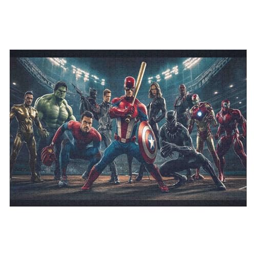 Revenge Team 1000-teiliges Puzzle Für Erwachsene, Recycelbare Materialien, HD-Druck, Geeignet Für Familien- Und Teambuilding-Spiele, Geschenke Für Freunde Und Familie 1000 PCS 38 * 52cm von GDFWB