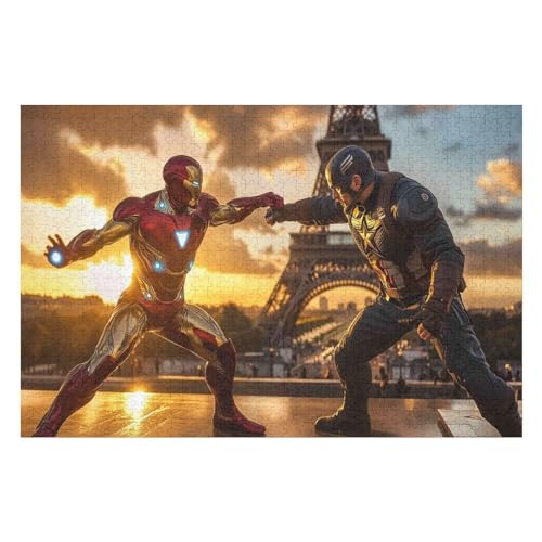 Revenge Team Kunststil-Puzzle, Umweltfreundlich, 1000 Teile, Satinierte Oberfläche, Lustige Puzzle-Herausforderung Für Erwachsene Und Familien 1000 PCS 26 * 38cm von GDFWB