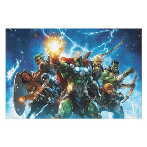 Revenge Team Kunststil-Puzzle, Umweltfreundlich, 2000 Teile, Satinierte Oberfläche, Lustige Puzzle-Herausforderung Für Erwachsene Und Familien 2000 PCS 70 * 100cm von GDFWB