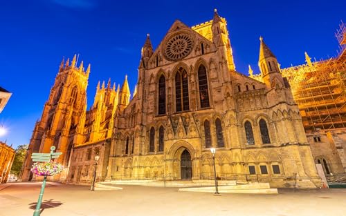 Schwieriges Puzzle für Erwachsene 1500 Teile England York Minster Cathedral57x87cm von GDFWB