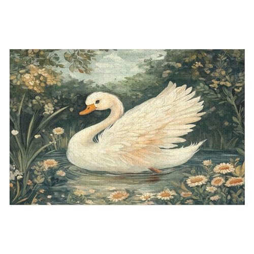 Swan Puzzle, Lustige Aktivität Für Die Ganze Familie, Langlebiger Karton, 1000 Teile, 1000 PCS 50 * 70cm Swan Puzzle, Lustige Aktivität Für Die Ganze Familie, Langlebiger Karton, 1000 Teile, 1000 PCS 50 * 70cm von GDFWB