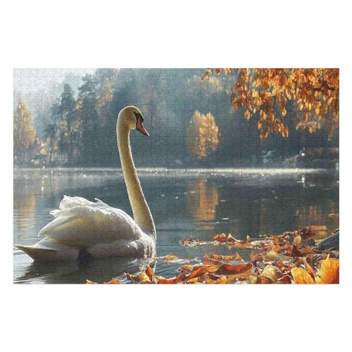 Swan Puzzle, Lustige Aktivität Für Die Ganze Familie, Langlebiger Karton, 1000 Teile, 1000 PCS 50 * 70cm Swan Puzzle, Lustige Aktivität Für Die Ganze Familie, Langlebiger Karton, 1000 Teile, 1000 PCS 50 * 70cm von GDFWB