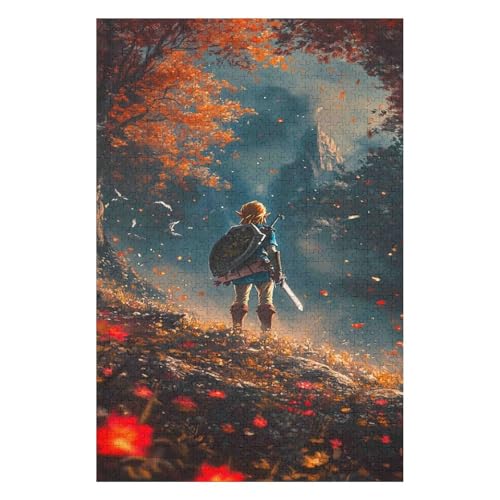 The Legend of Zelda Puzzle für Erwachsene, 1000 Teile, Puzzles für Erwachsene und Kinder ab 12 Jahren, Papppuzzles, Lernspiele für zu Hause, DIY-Spielzeug-26x38cm The Legend of Zelda Puzzle für Erwachsene, 1000 Teile, Puzzles für Erwachsene und Kinder ab 12 Jahren, Papppuzzles, Lernspiele für zu Hause, DIY-Spielzeug-26x38cm von GDFWB
