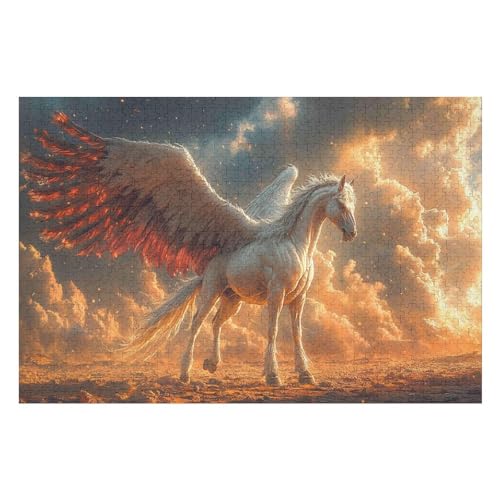 Winged Horse Poster – Fortgeschrittenes 1000-teiliges Puzzle Für Erwachsene 1000 PCS26*38cm Winged Horse Poster – Fortgeschrittenes 1000-teiliges Puzzle Für Erwachsene 1000 PCS26*38cm von GDFWB