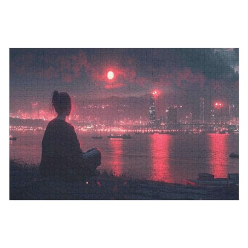 Wood-Puzzle-City Night Scene -Serie Poster -DIY-Modellbausatz Für Erwachsene Und Jugendliche - Ideales Weihnachts- Und Neujahrsgeschenk 2000 PCS-70 * 100cm Wood-Puzzle-City Night Scene -Serie Poster -DIY-Modellbausatz Für Erwachsene Und Jugendliche - Ideales Weihnachts- Und Neujahrsgeschenk 2000 PCS-70 * 100cm von GDFWB