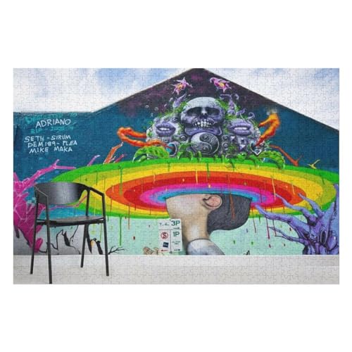 Wood Puzzles Für Erwachsene Und Kinder,3D Space Painting Puzzle Spielzeugset, Familienspiele Home Decor Geschenk 1000 PCS 50 * 70cm Wood Puzzles Für Erwachsene Und Kinder,3D Space Painting Puzzle Spielzeugset, Familienspiele Home Decor Geschenk 1000 PCS 50 * 70cm von GDFWB
