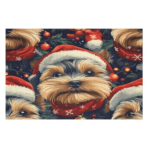 Yorkshire Terrier Poster – Fortgeschrittenes 1000-teiliges Puzzle Für Erwachsene 1000 PCS 50 * 70cm von GDFWB