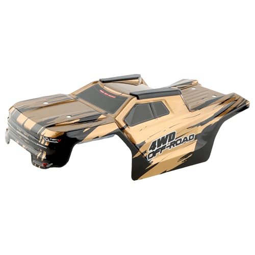 GDOOL H14BM RC Car Car Shell Body Shell Cover 1430D2 Zubehör Ersatzteile Kompatibel mit Hyper Go H14BM 14210 JC14EP HP141 HP141S 1:14 Brushless RC Trucks Fahrzeug (Gold) von GDOOL